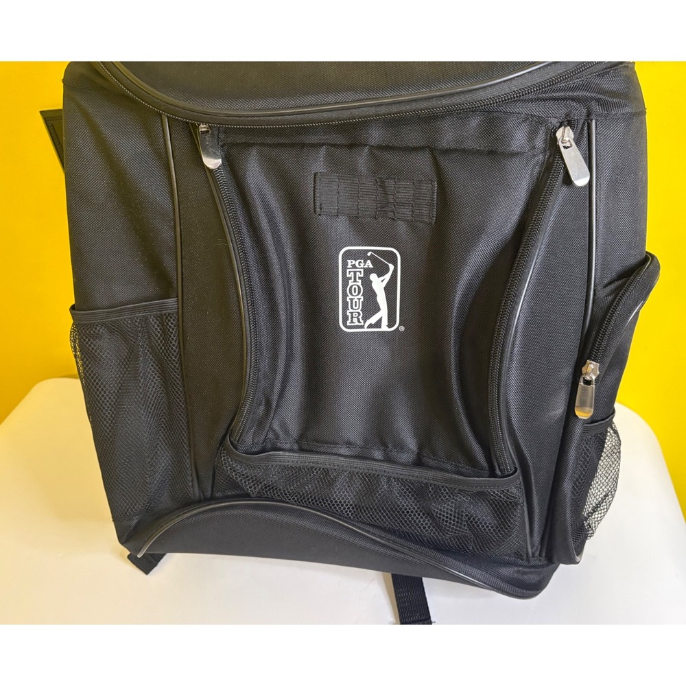 NWT PGA Tour Golf Bag Backpack Cooler Insulated Black 12 Hour Ice Retention